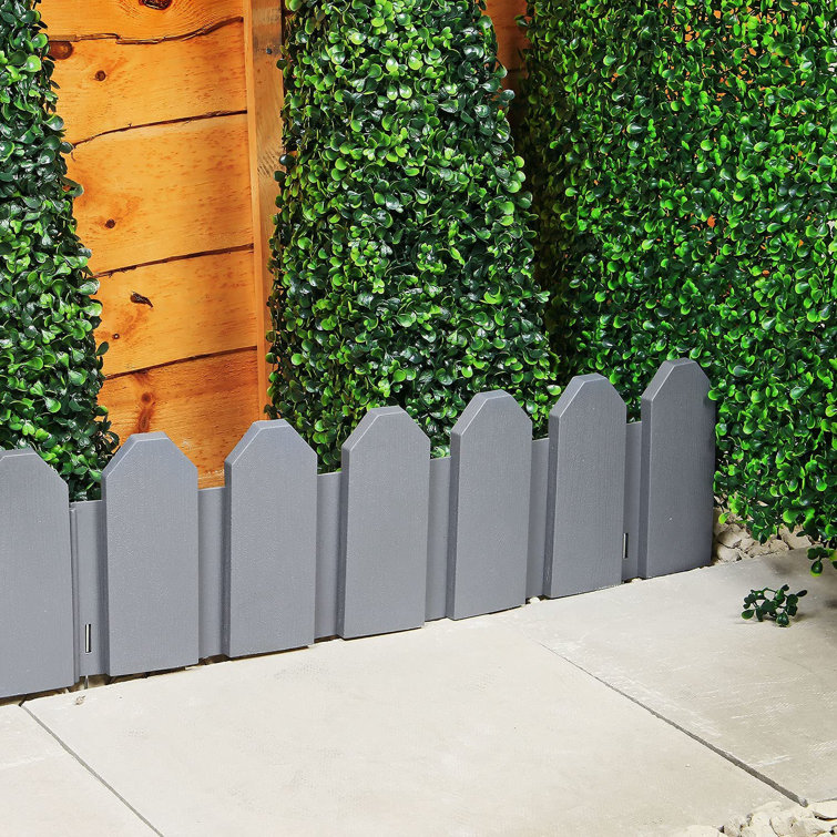 Dakota Fields Gratz Taylor and Brown Interlocking Picket Garden Edging 0.89m x 1.14m Wayfair.ie